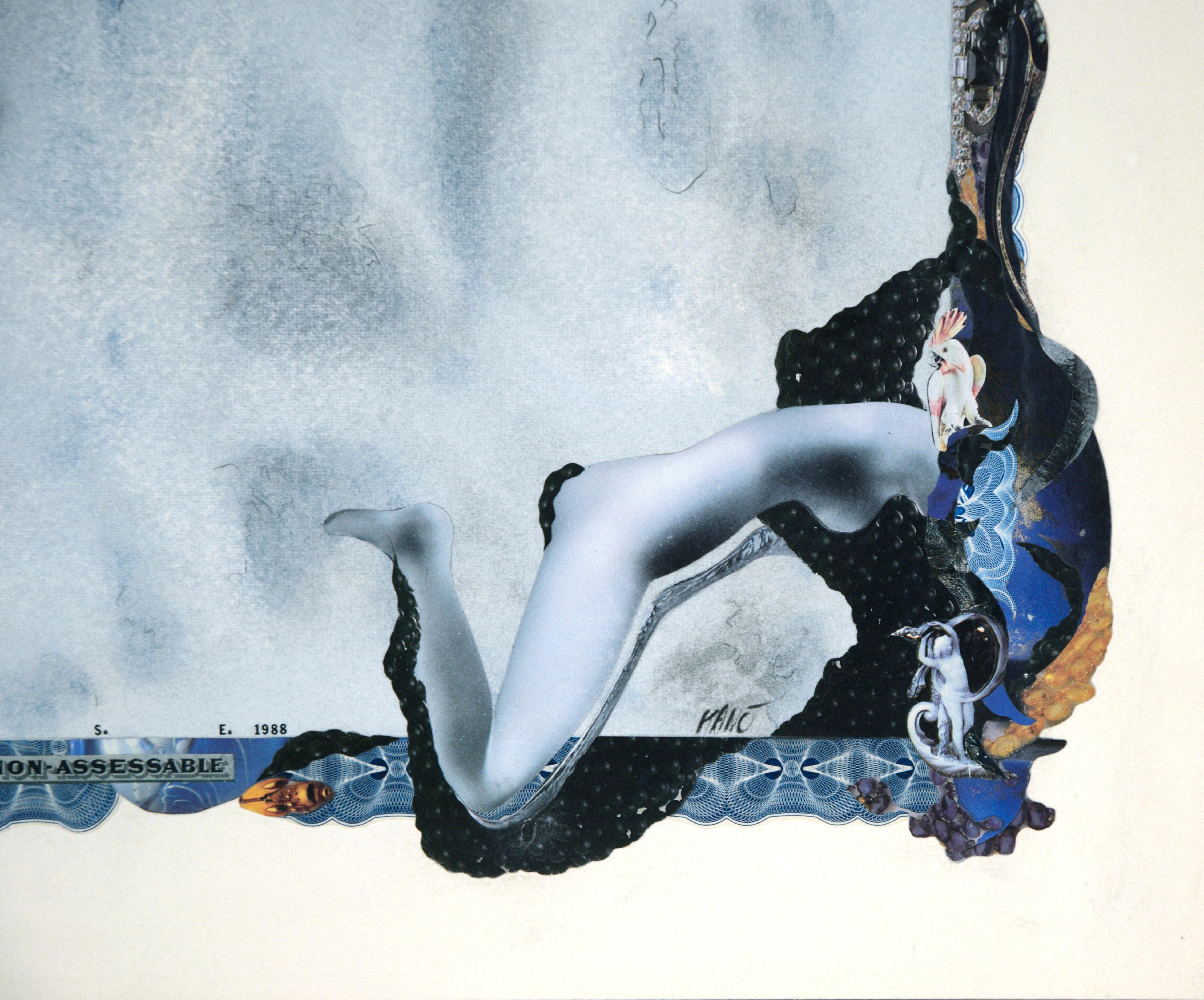 Collage de papier satirique 