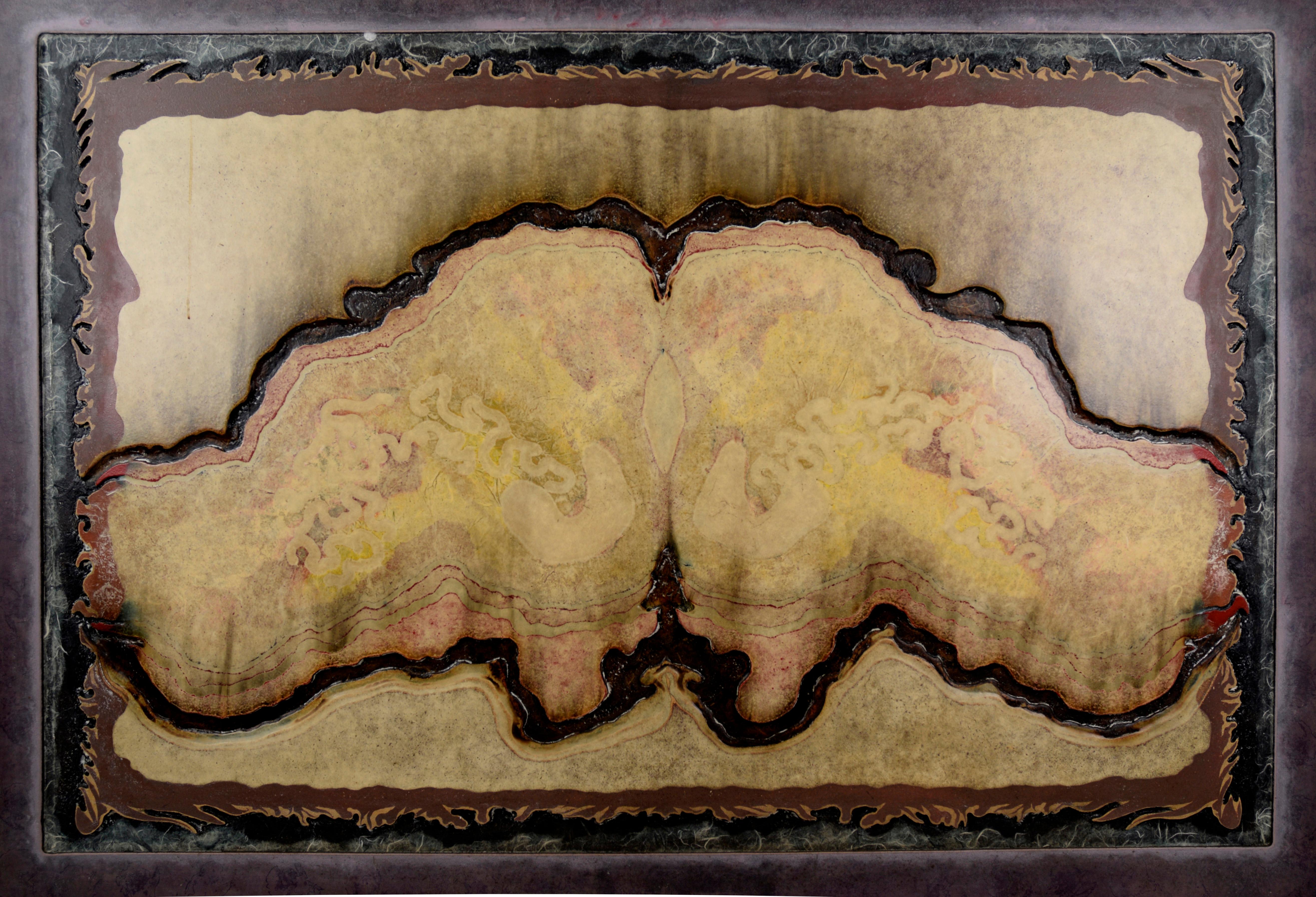"Escultura abstracta en relieve "En las alas