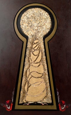 "Hai il diritto di rimanere in silenzio" Pannello di Wood Pittura e Intaglio originali