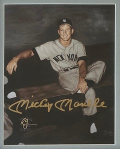 Mickey Mantle / New York Yankees Autographed Photograph by Ray Gallo
