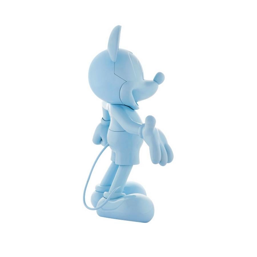 Modern In Stock in Los Angeles, Mickey Mouse Glossy Pastel Blue, Pop Sculpture Figurine