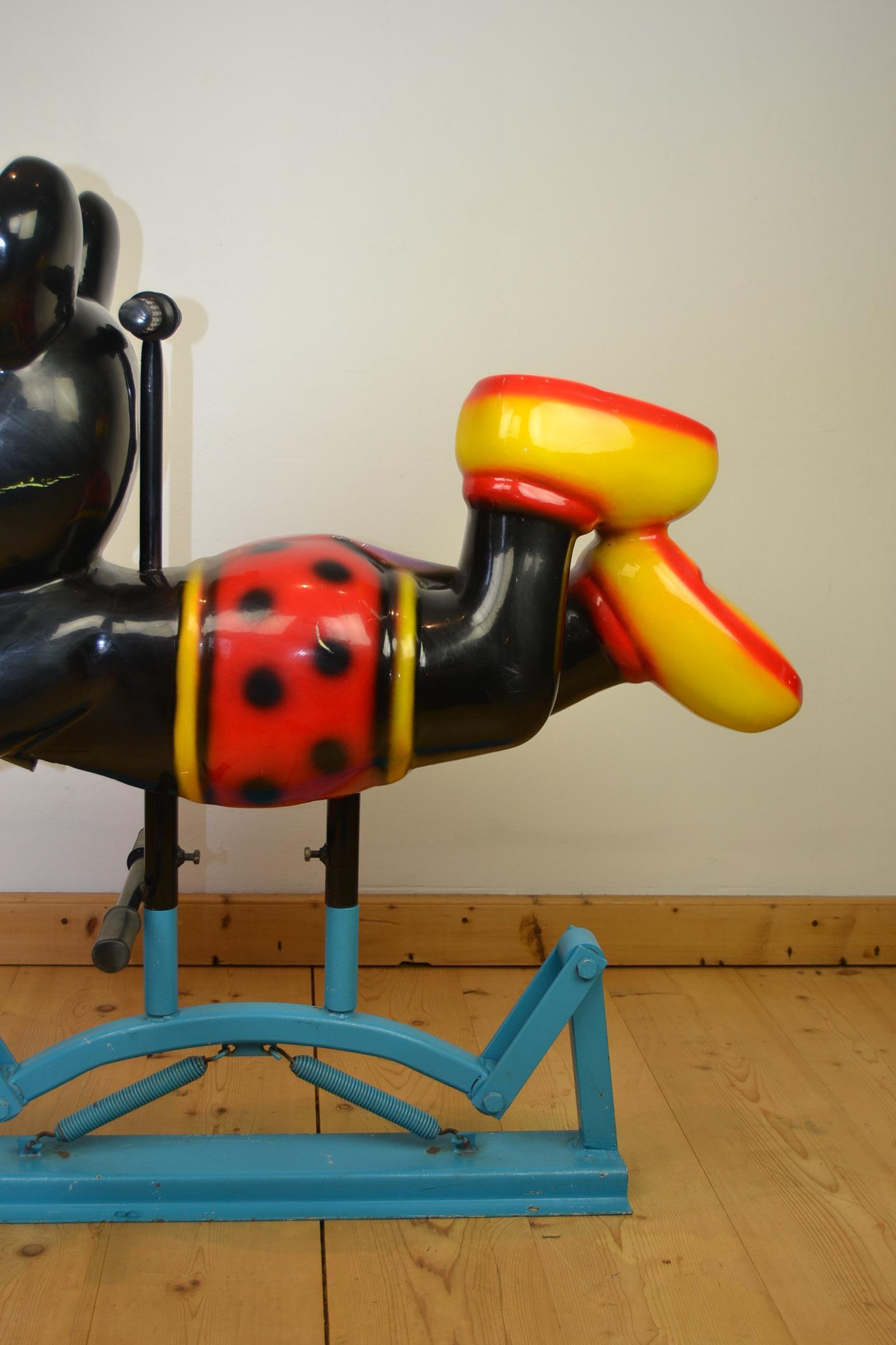 Mickey Mouse Carousel Figure on Swing in the Style of Bernard Kindt 3