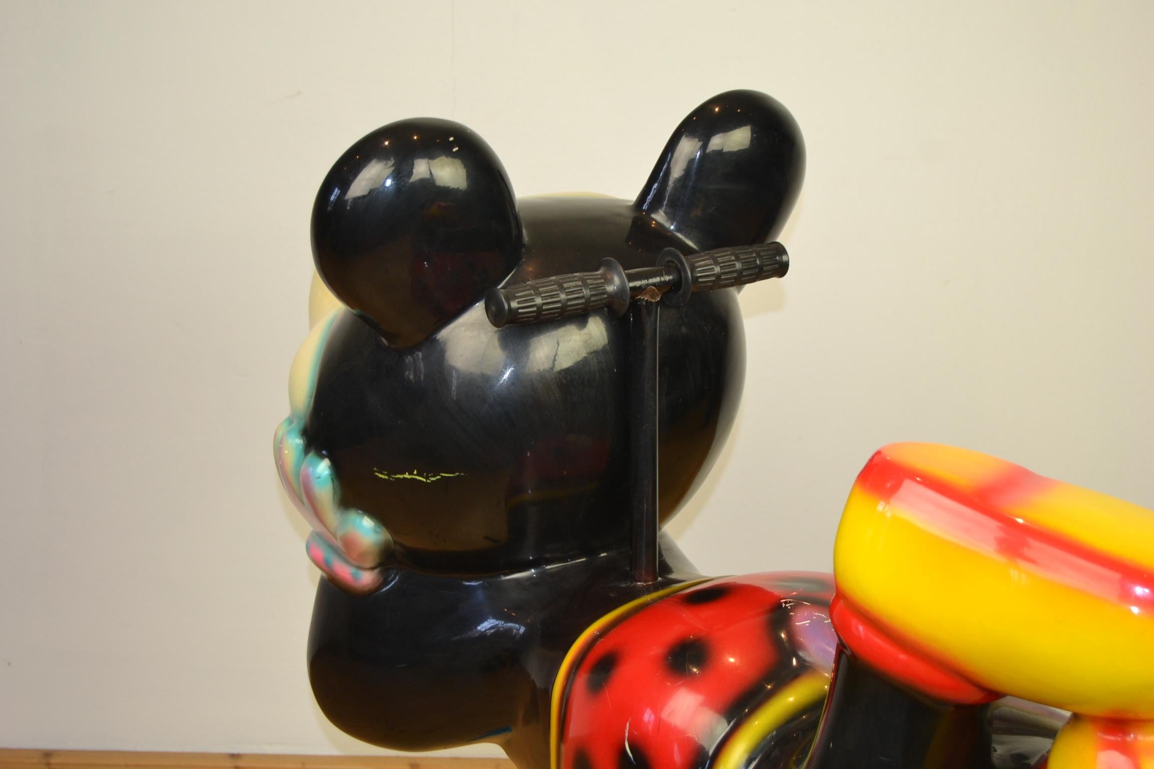 Mickey Mouse Carousel Figure on Swing in the Style of Bernard Kindt 5
