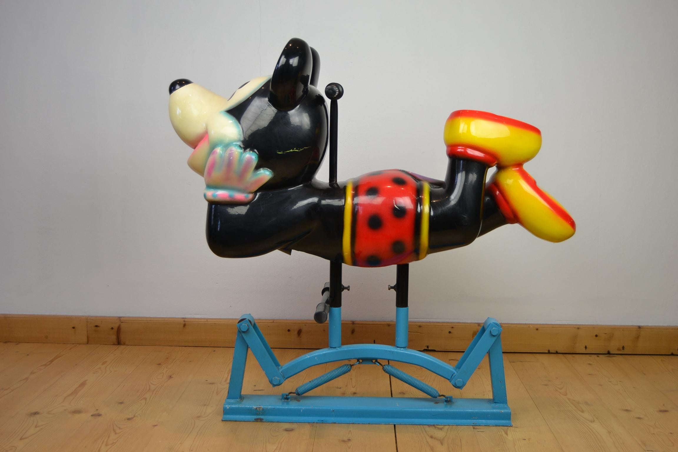 Mickey Mouse Carousel Figure on Swing in the Style of Bernard Kindt 1