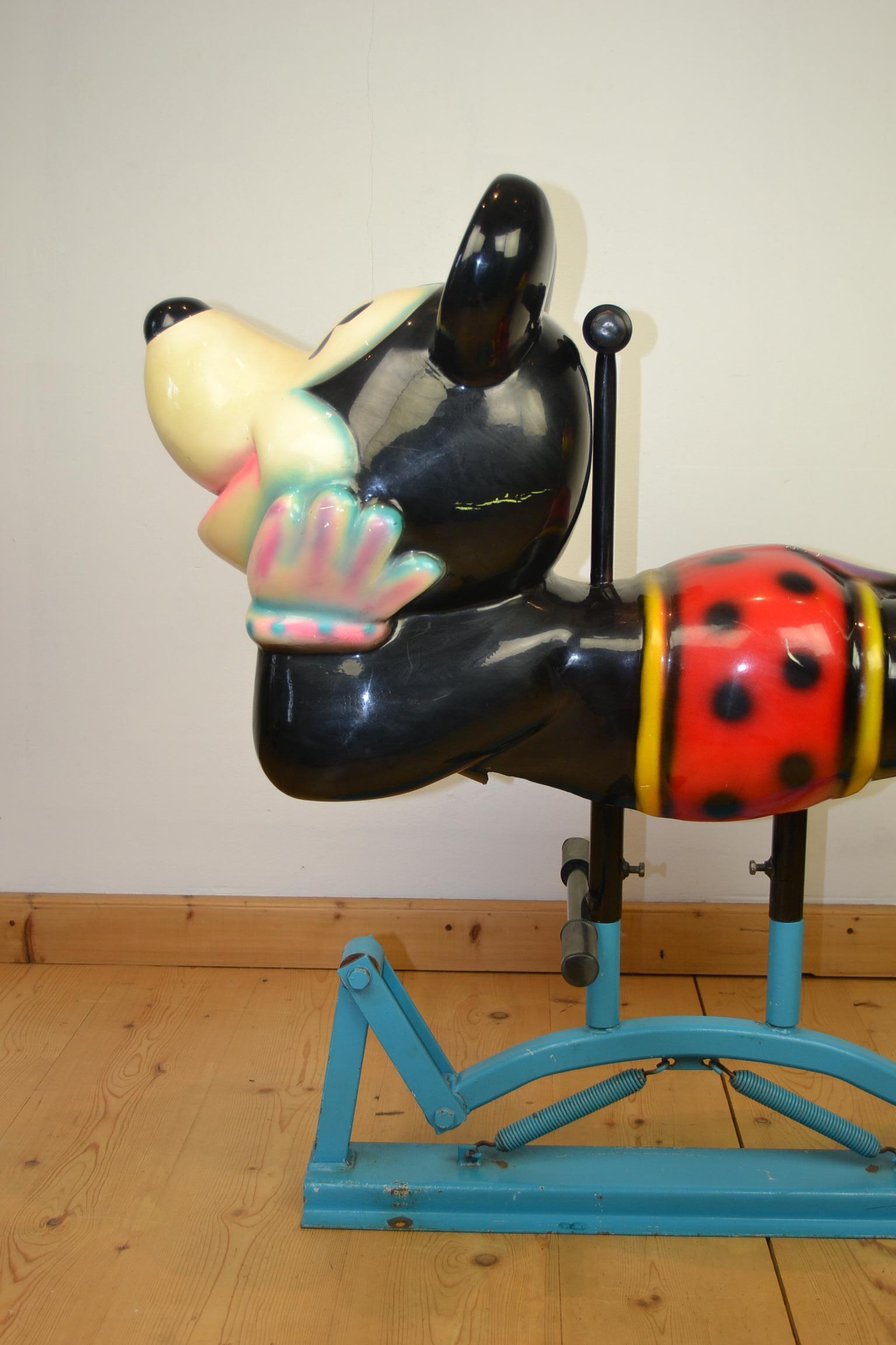 Mickey Mouse Carousel Figure on Swing in the Style of Bernard Kindt 2
