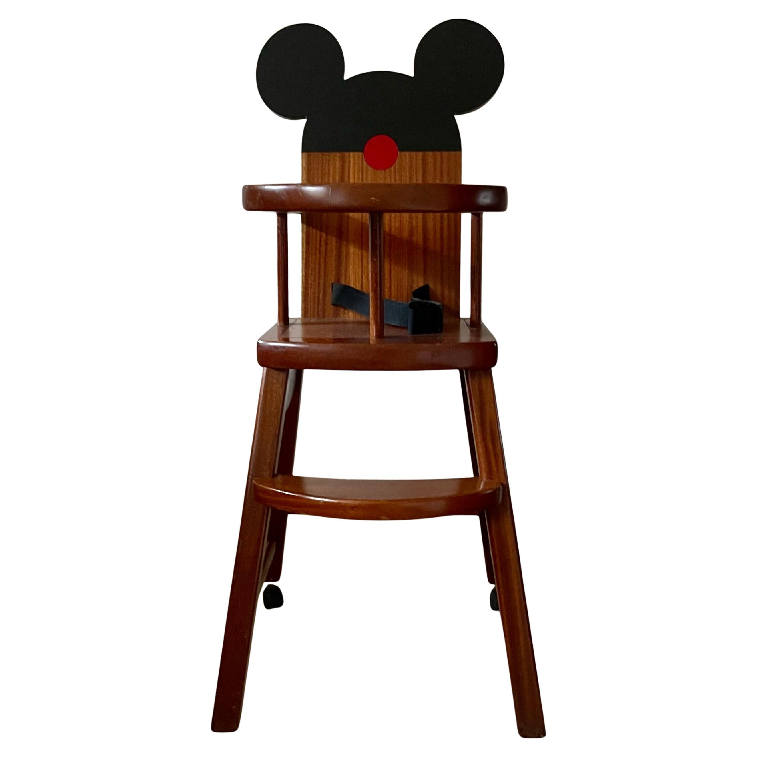 Mickey Mouse Kinderhochstuhl Frankreich um 1990 im Angebot