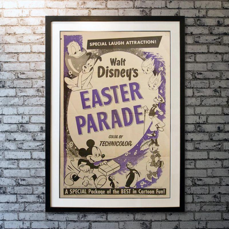 Mickey Mouse - Easter Parade, Unframed Poster, 1953

Original One Sheet (27 X 41 Inches). Original one sheet for rare Mickey Mouse short film Easter Parade.

Year: 1953
Nationality: United States
Condition: Folded
Type: Original One