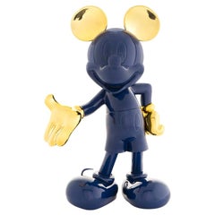 Mickey Mouse Navy Blue & Gold, Pop Sculpture Figurine