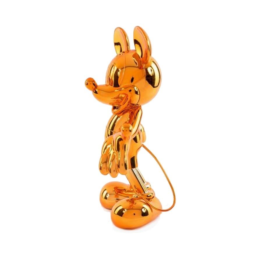 French In Stock in Los Angeles, Mickey Mouse Orange Metallic Pop Sculpture Figurine