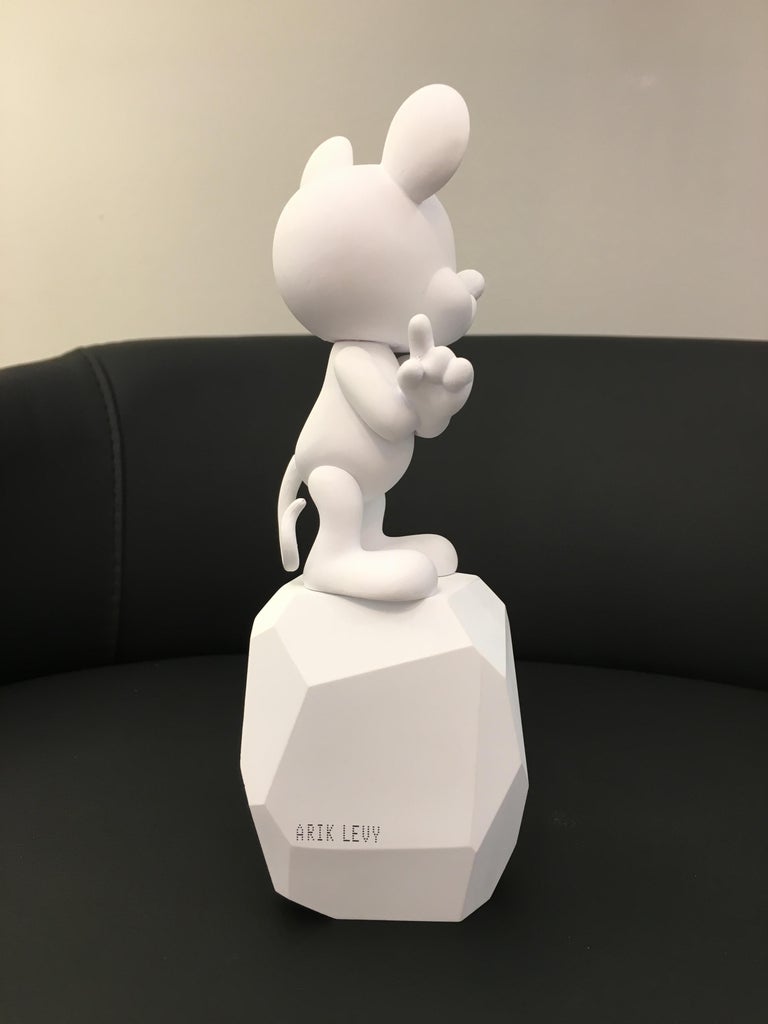 In stock in Los Angeles, 7 inches White Mickey Mouse Rock Pop Figurine ...