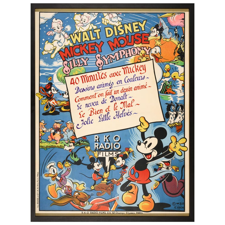 Mickey Mouse, Silly Symphony For Sale at 1stDibs | silly symphony poster,  silly symphony mickey mouse, silly symphonies mickey mouse