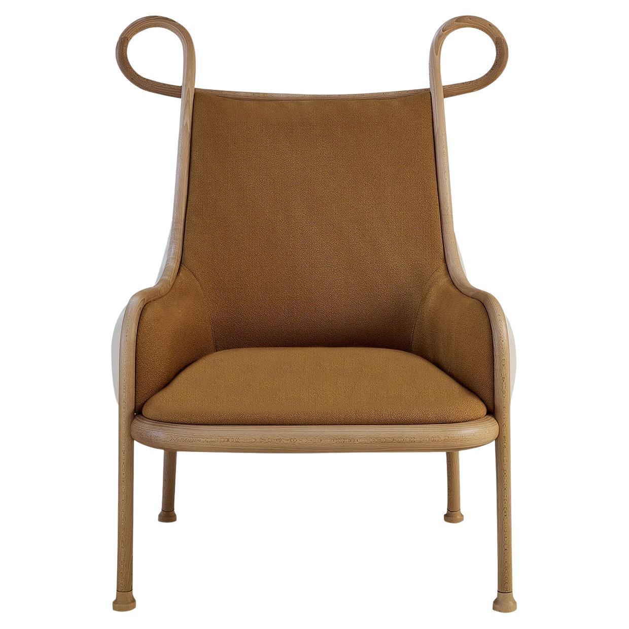Mickey Natural Lounge Chair by India Mahdavi