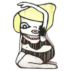 Mickry 3 Large Scale Sculpture 73" x 43" Post Modern Swiss Pop Art