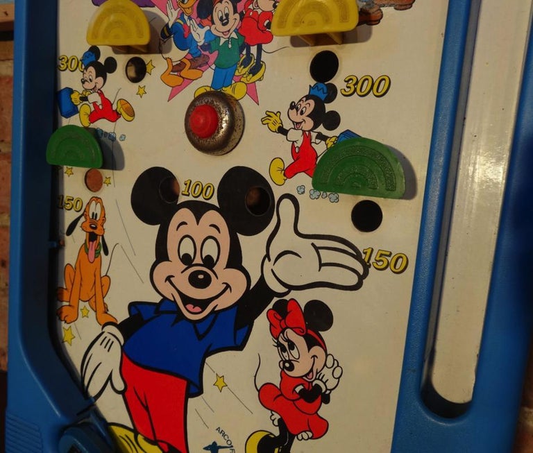 Mickey Mouse 1960 Retro Vintage Original Walty Disney Pinball Tabletop