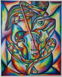 The Mystery of Love on Musical Note -  Painting by Miclea Roxana - 2018