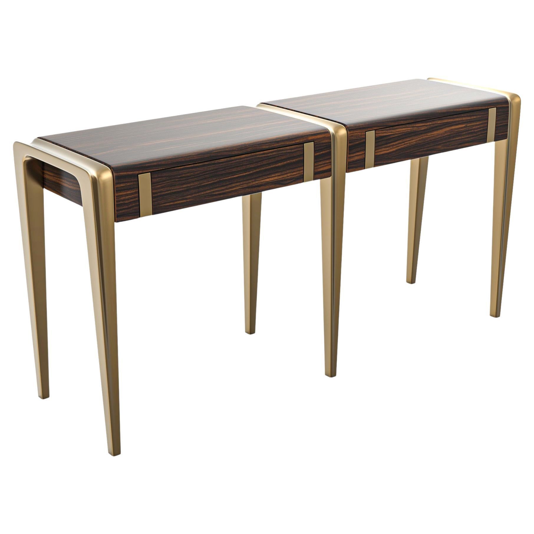 Credenza e console "Micra" con bronzo, Istanbul