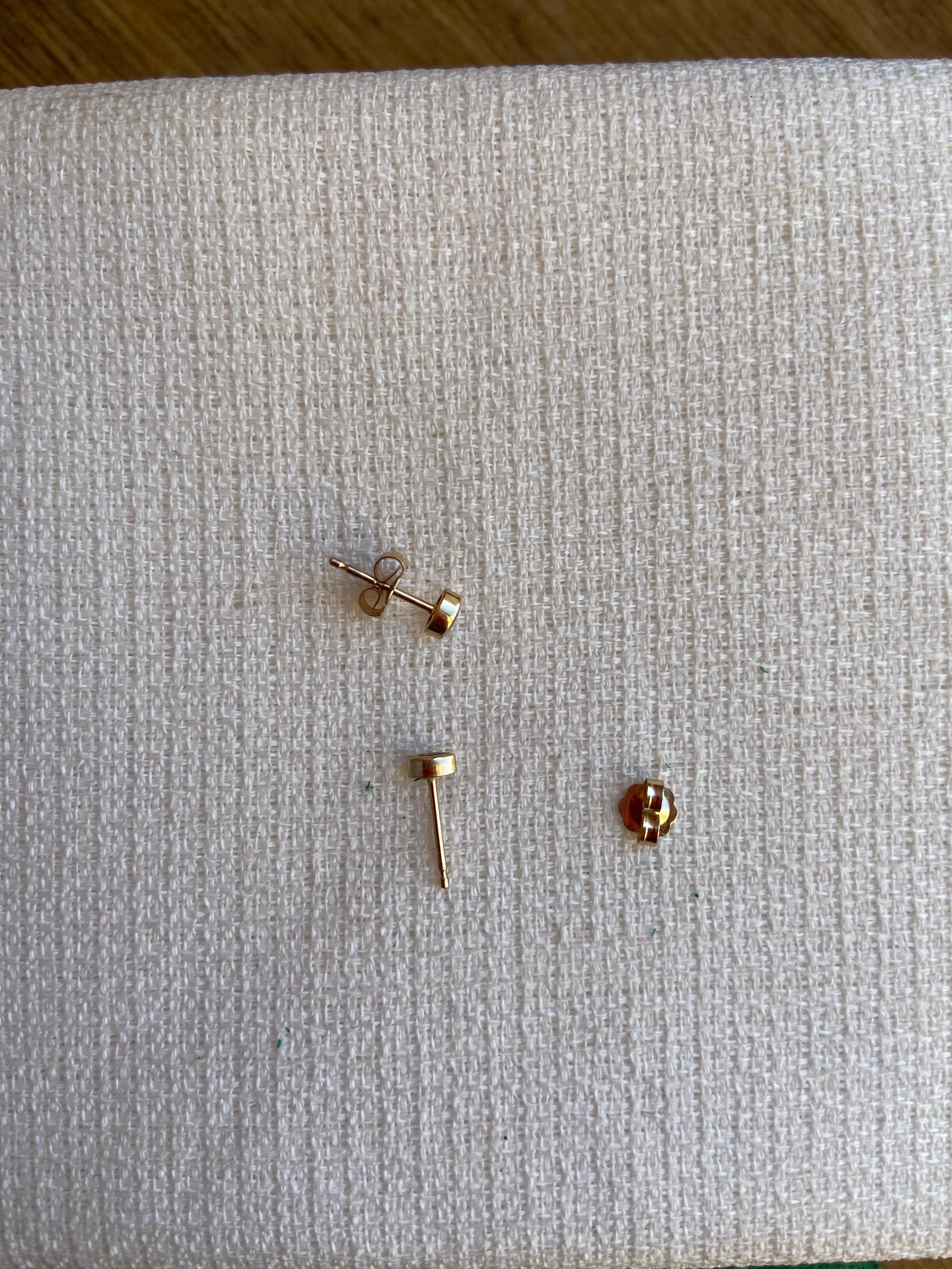 Women's or Men's Micro Marquise Diamond Studs For Sale