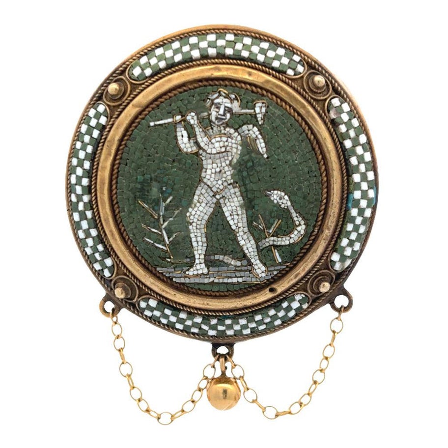 Broche en micro-mosaïque en vente