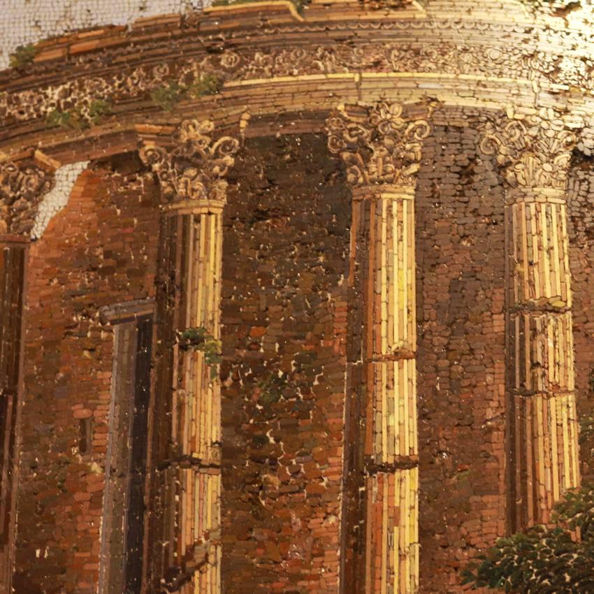 Micro-Mosaic by G. Rinaldi, Temple of Vesta and of Sibyl in Tivoli, circa 1810 1