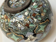 Vase en céramique micro-mosaïque par Jean Gerbino pour Vallauris, France, années 1950