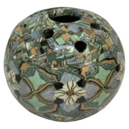 Vase en céramique micro-mosaïque par Jean Gerbino pour Vallauris, France, années 1950