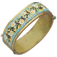 Antique Micro Mosaic Day and Night Bracelet