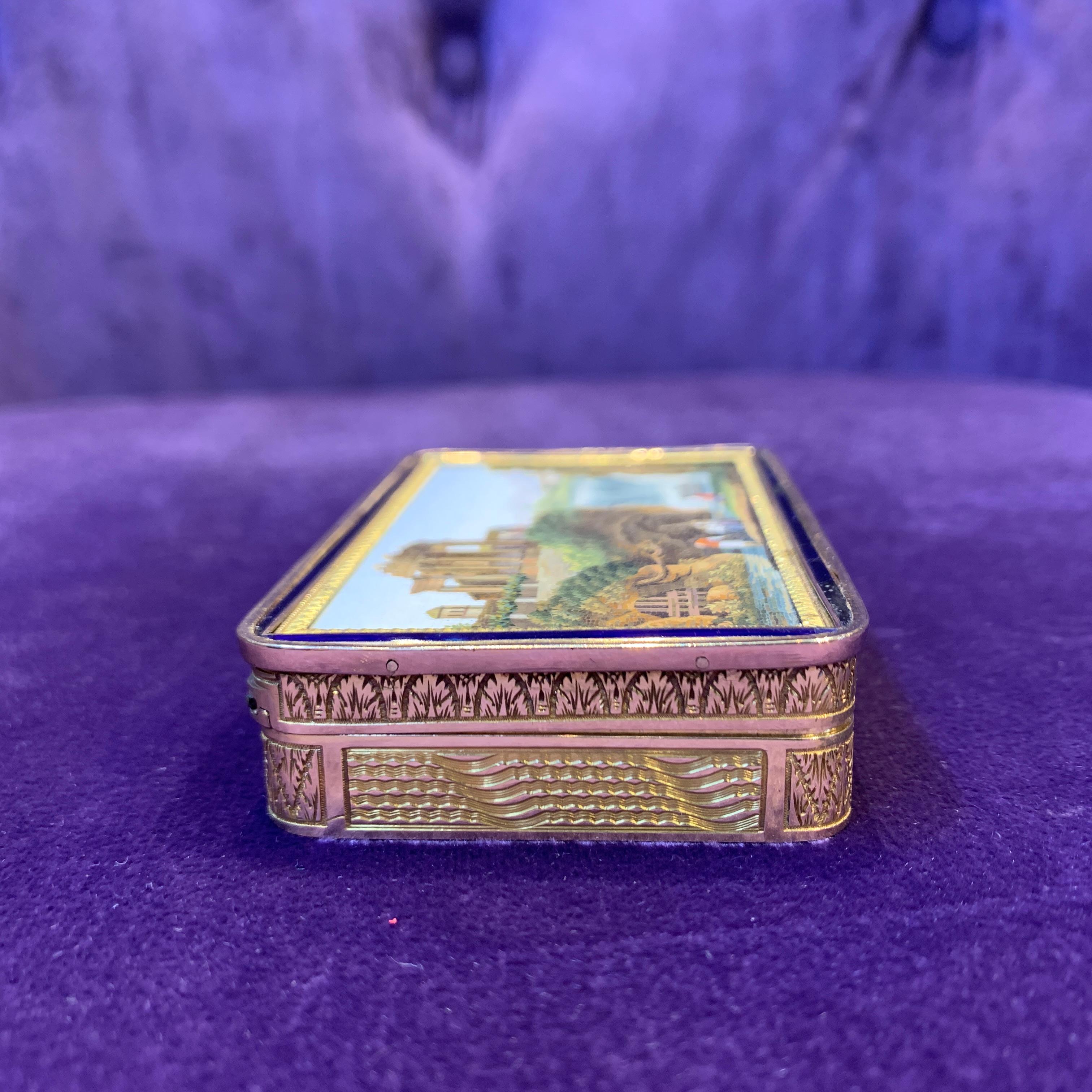 Micro Mosaic Gold Snuff Box 6