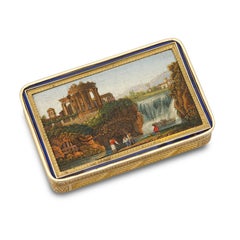 Tabacchiera Micro Mosaico Oro