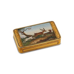 Micro Mosaic Gold Snuff Box