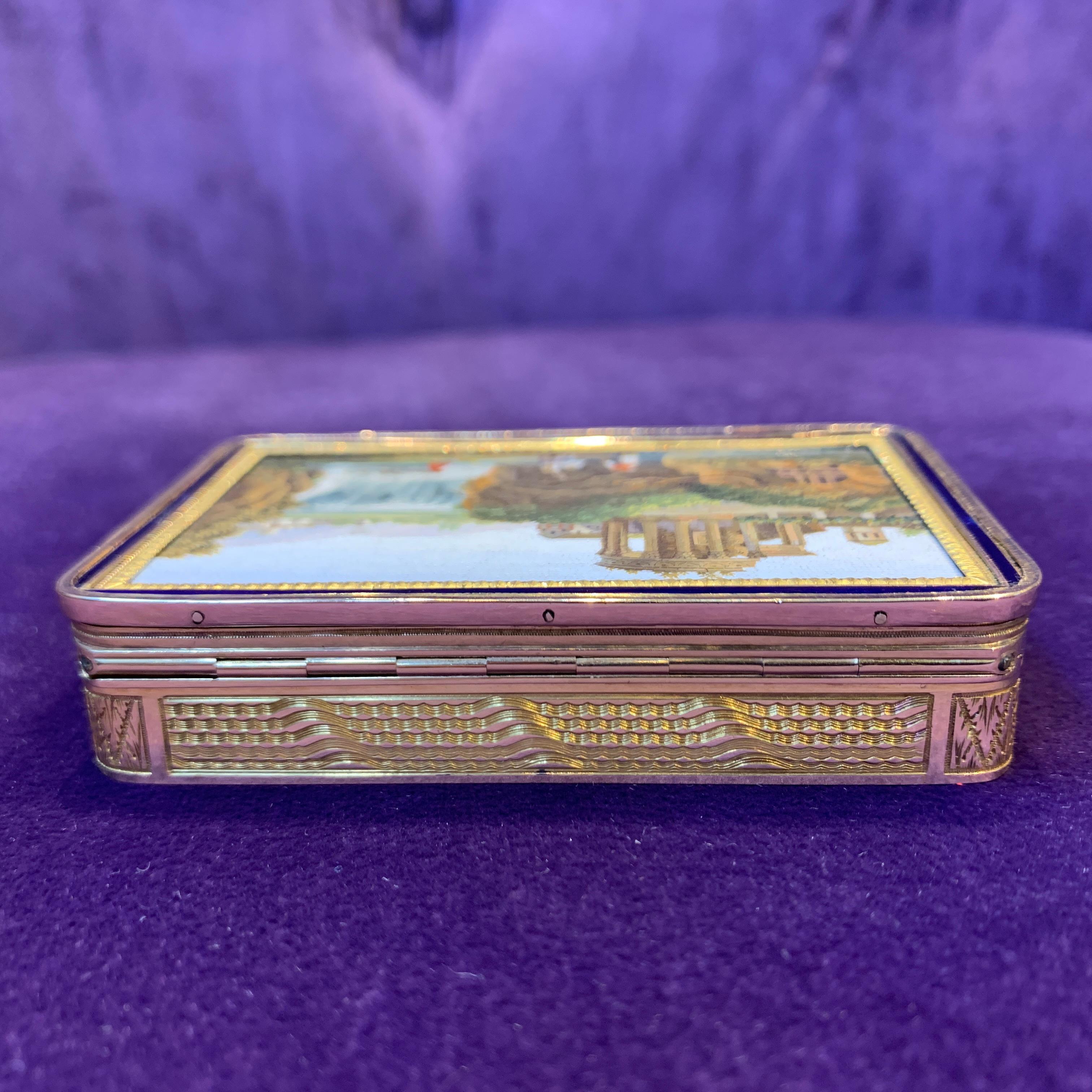 Micro Mosaic Gold Snuff Box 5