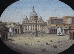 micro-mosaic paperweight St. Peter's Square
