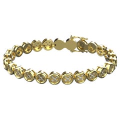 Micro Pave Bracelet, 18k Gold, 1.13ct