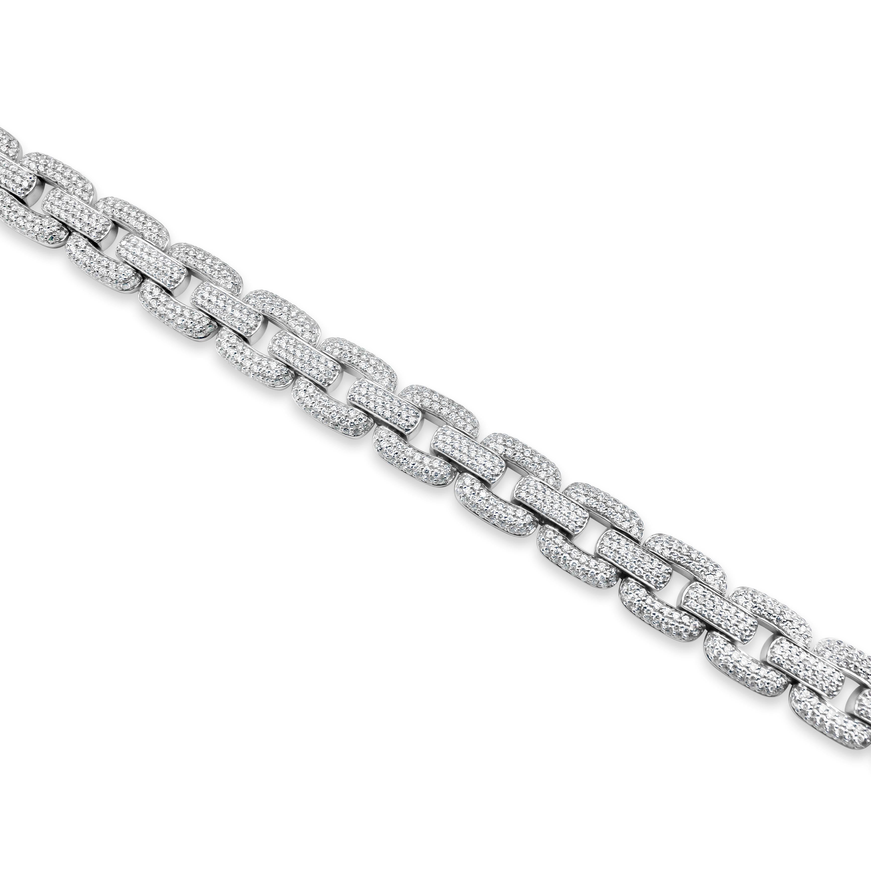 micro pave diamond bracelet