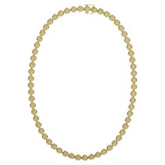 Used Micro Pave Necklace, 18K Gold, 2.74ct