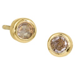 Micro Rose Cut Diamond Studs