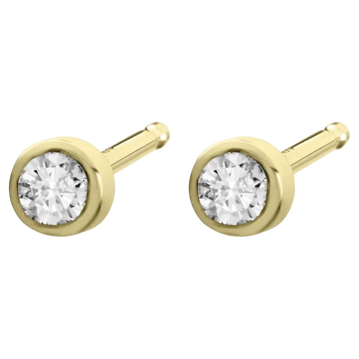 Micro borchie con diamante bianco