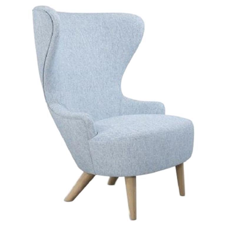 Micro Wingback Chair Natural Leg Melange Nap 0711 For Sale at 1stDibs