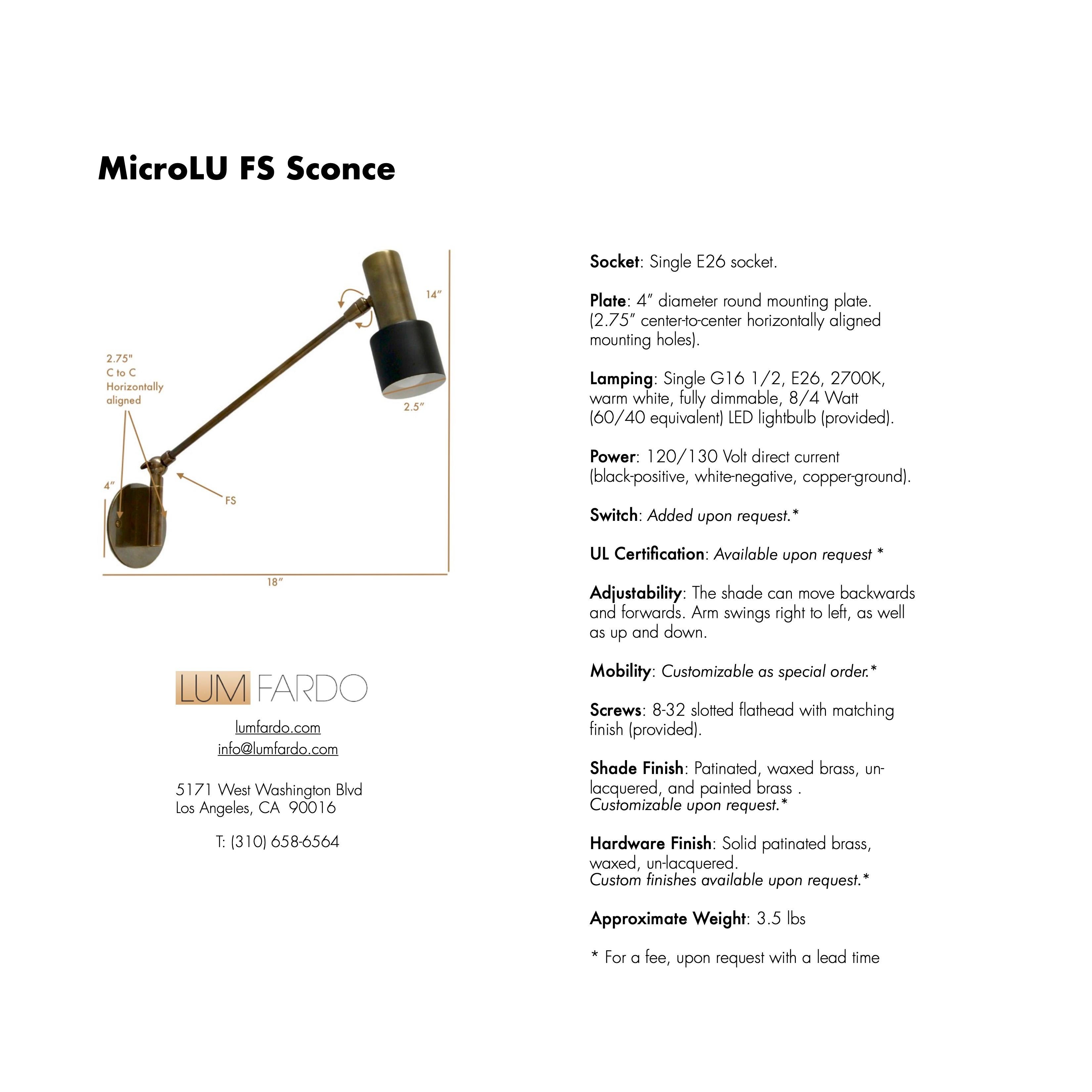 MicroLU FS Sconce For Sale 9