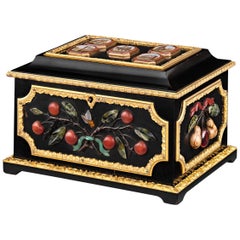 Antique Micromosaic and Pietre Dure Grand Tour Casket