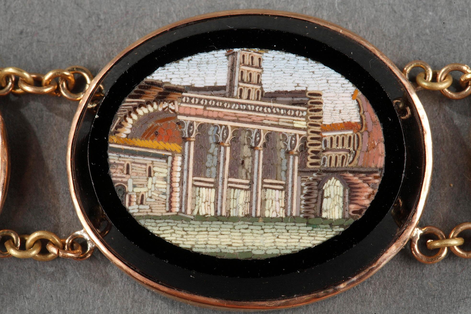 Bracelet en micromosaïque, première moitié du XIXe siècle The en vente 6