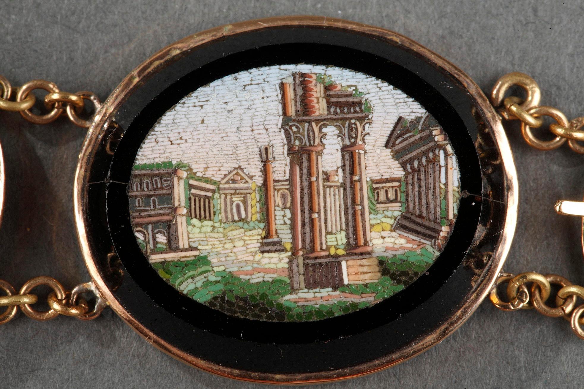 Micromosaic Bracelet, First Half of the 19th Century Work For Sale 6