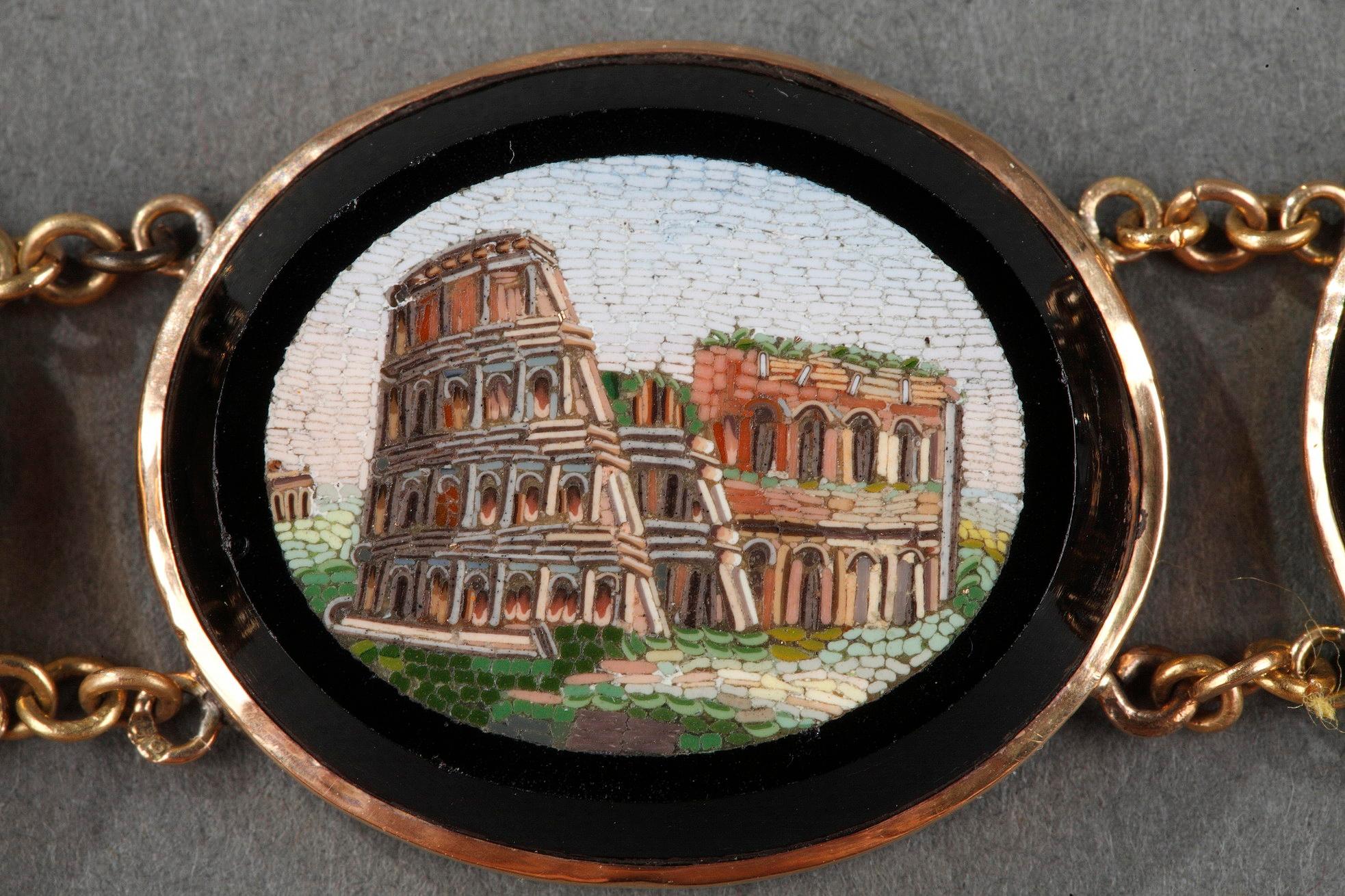 Micromosaic Bracelet, First Half of the 19th Century Work For Sale 2