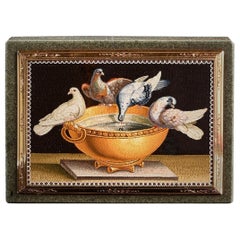 Micromosaic Gold Mounted Jasper Snuff Box Early 19th Century Italian Gioacchino