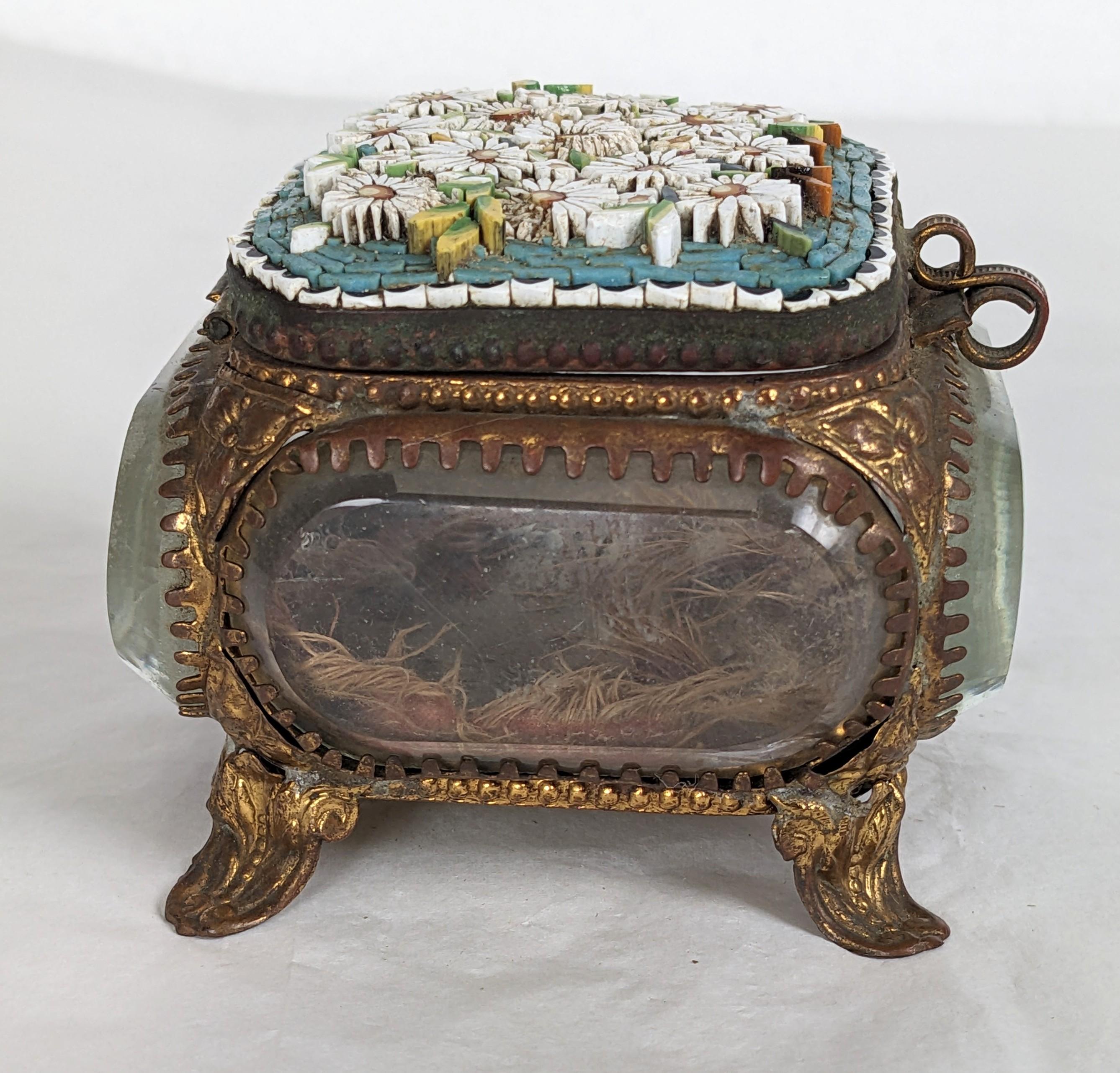 Micromosaic Grand Tour Jewel Casket In Good Condition For Sale In Riverdale, NY