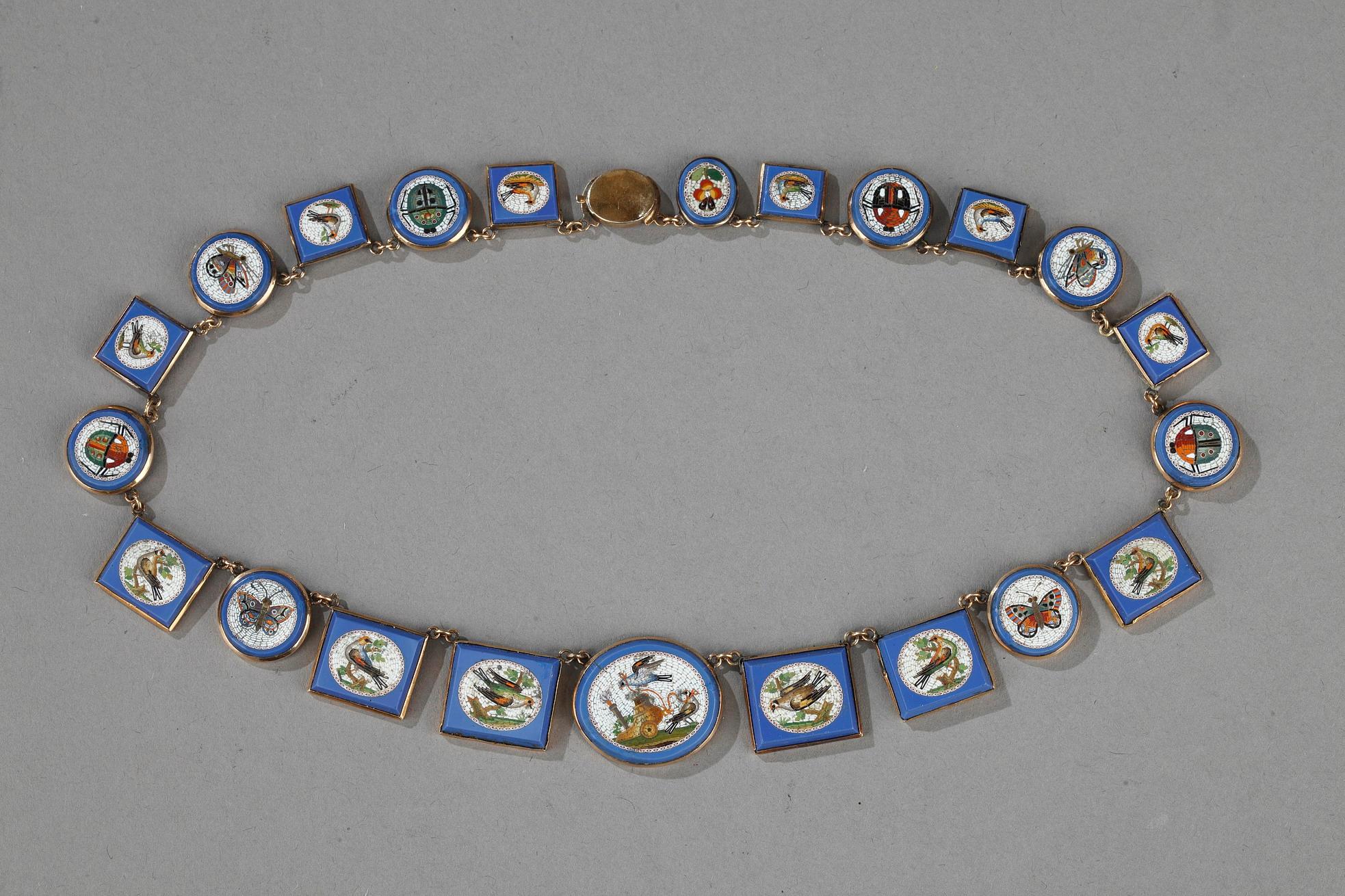 Women's Micromosaic Necklace, 19th Century