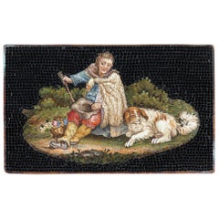 Micromosaico di pastore, inizio XIX secolo
