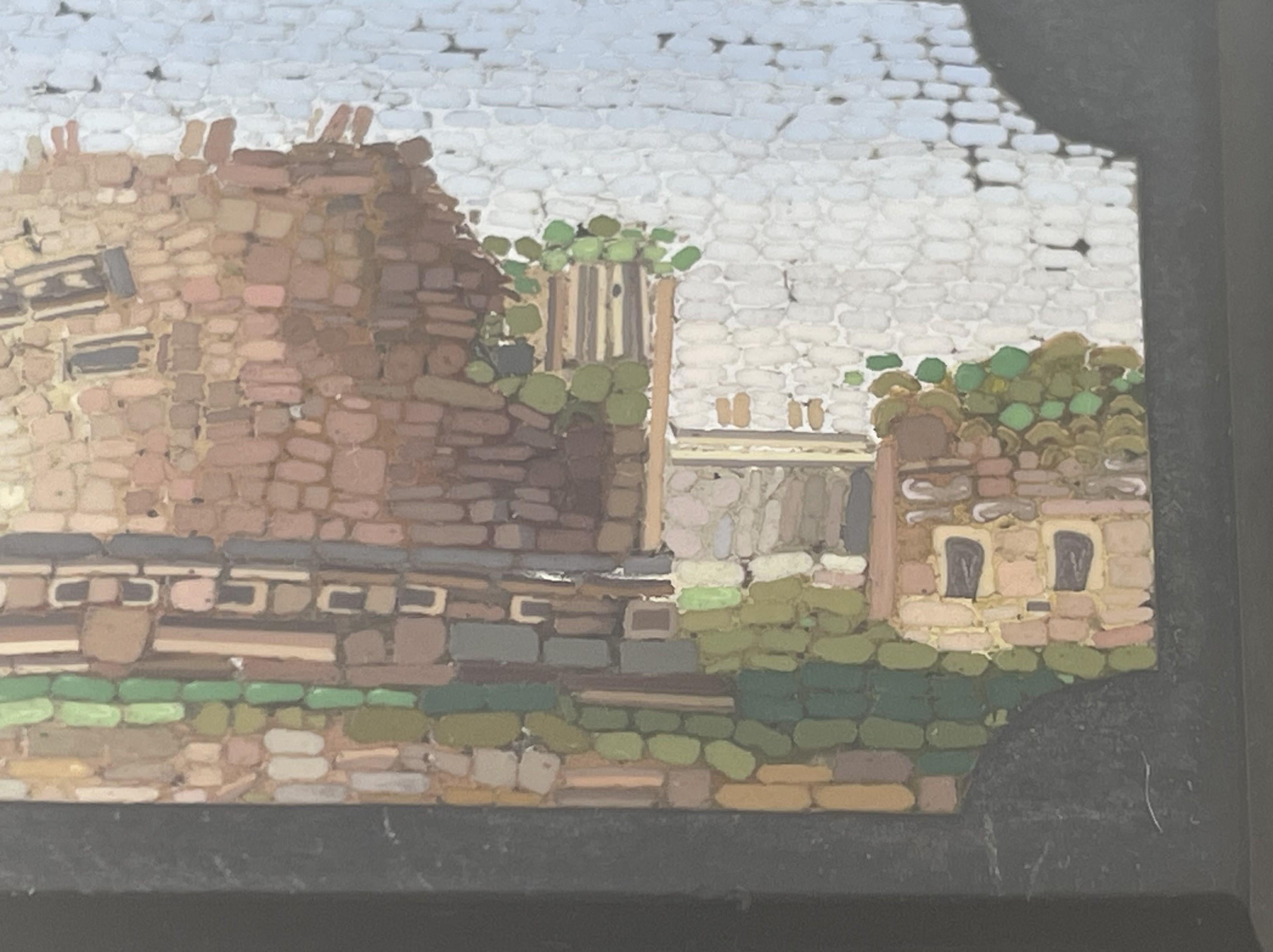 Scatola per sigari e porta fiammiferi in micromosaico e argento sterling In condizioni buone in vendita a New York, NY