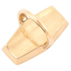 Micromosaics Birds And Black Beetle Hexagonal Ring