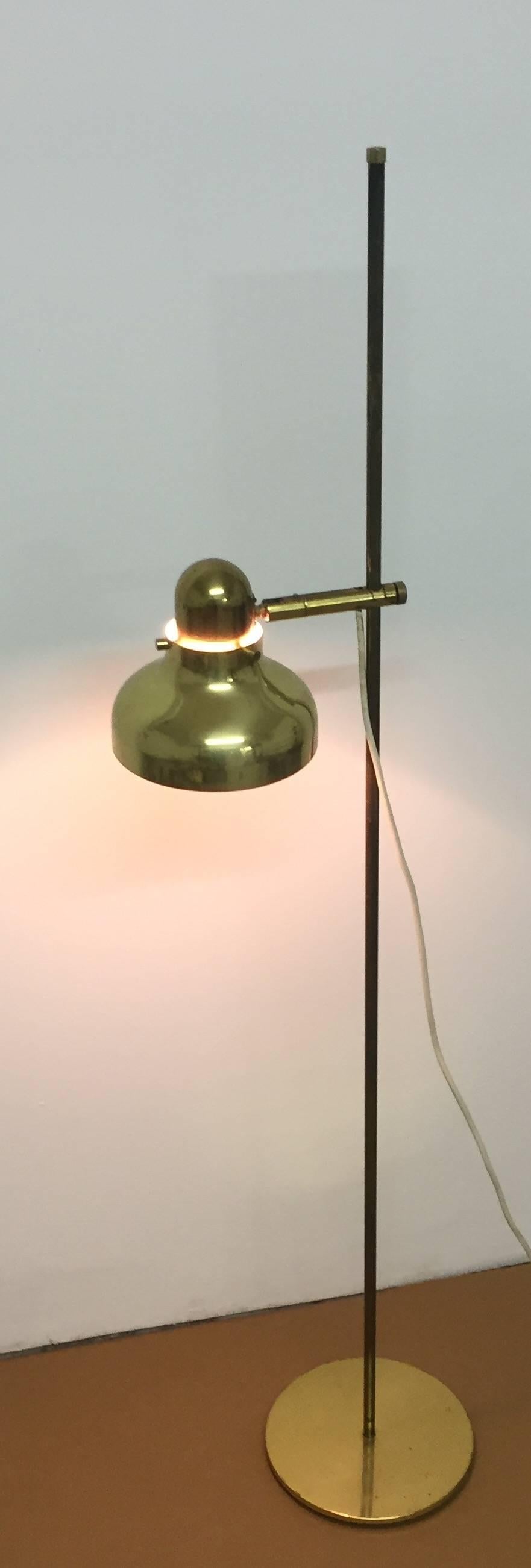 Mid - Century Brass Floor Lamp, Germany, circa 1960s 1