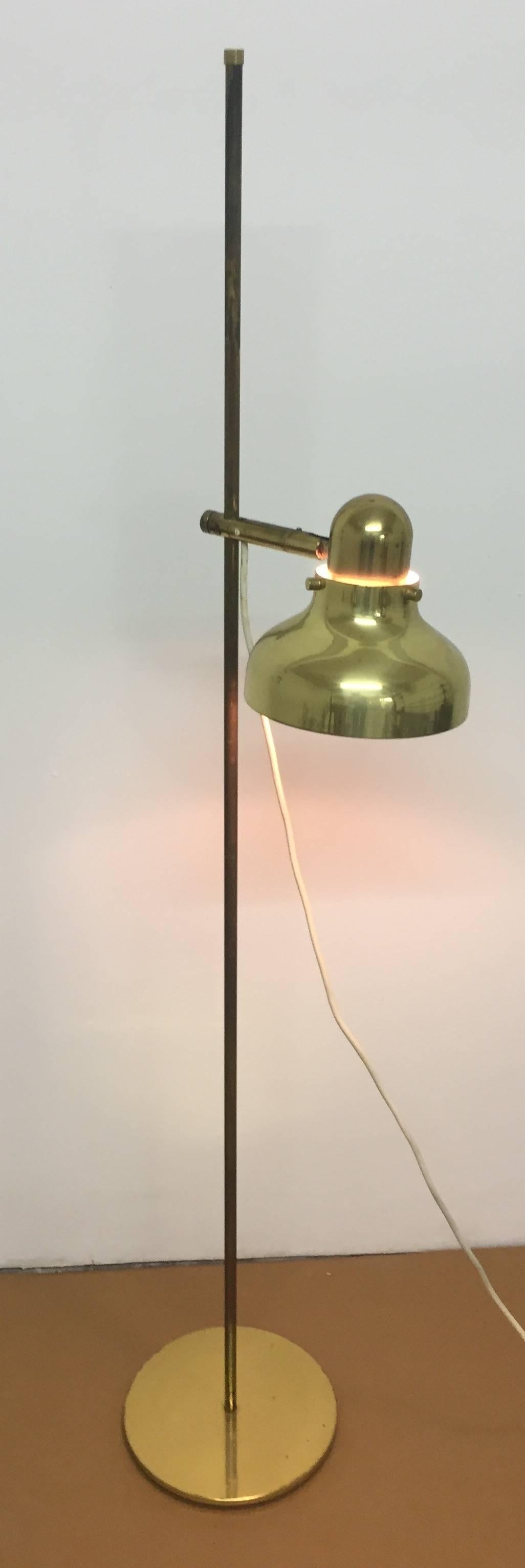 Mid - Century Brass Floor Lamp, Germany, circa 1960s 2
